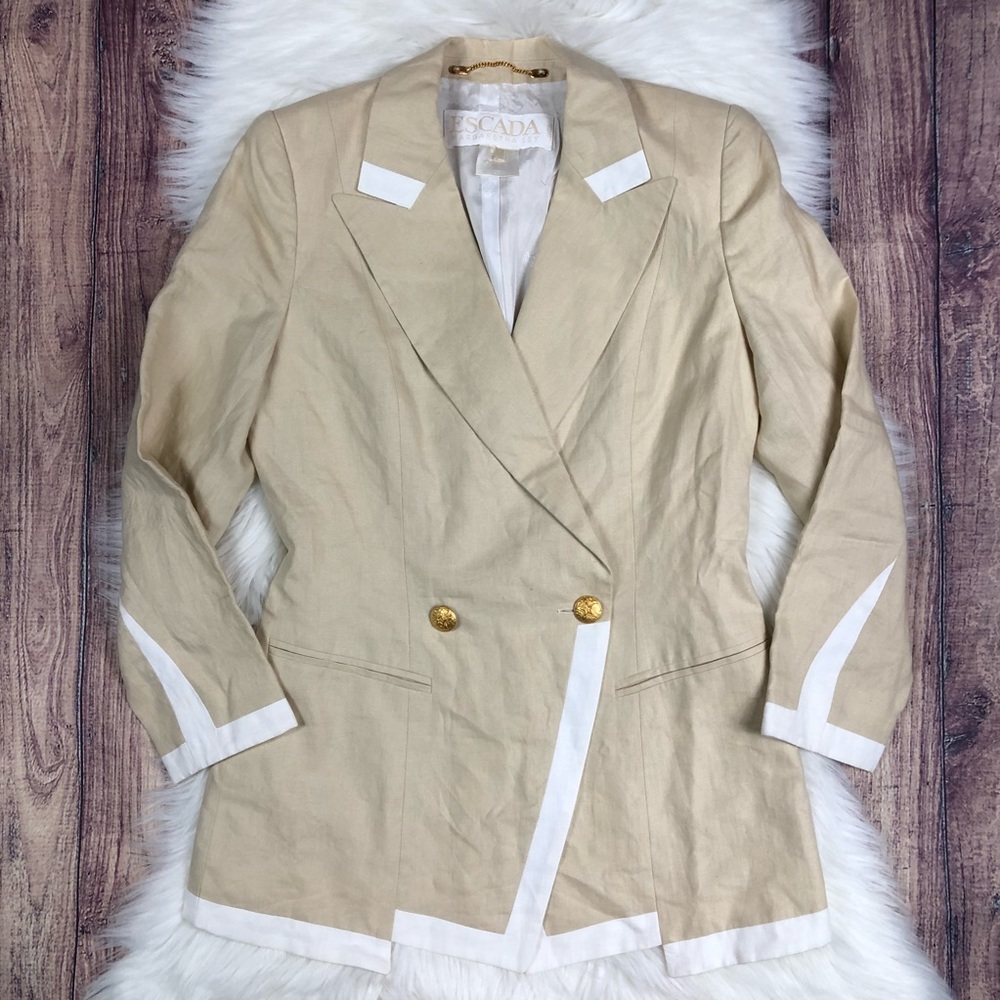Escada By Margaretha Ley One Button Blazer